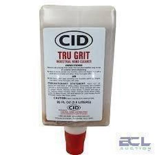 DESCRIPTION: (4) HAND CLEANER DISPENSER REFILL BRAND/MODEL: CID TRUE GRIT INDUSTRIAL SIZE: 2000 ML RETAIL$: $28.00 EA QTY: 4