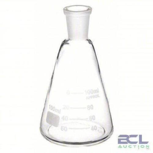 DESCRIPTION: (1) CASE OF (16) FLASK BRAND/MODEL: ERLENMEYER #5YHP4 INFORMATION: CLEAR SIZE: 3.4 FL OZ RETAIL$: $60.00 EA QTY: 1