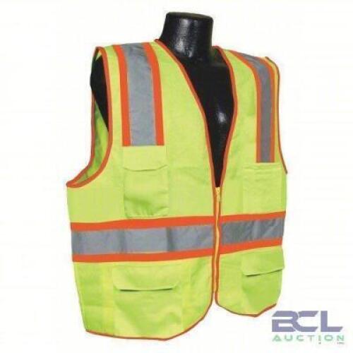 DESCRIPTION: (1) CASE OF (48) HIGH VIS VEST BRAND/MODEL: CONDOR #53YM65 SIZE: MED RETAIL$: $1296.00 EA QTY: 1
