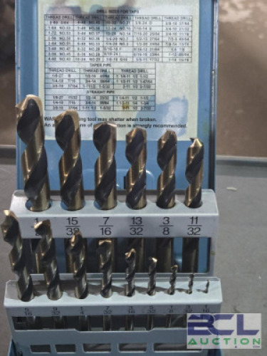 DESCRIPTION: (1) 15 PC REDUCED SHANK DRILL BIT SETS BRAND/MODEL: IMPORT 45660834 SIZE: 1/16" TO 1/2" 3/8" SD RETAIL$: $66.94 QTY: 1