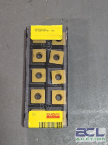 DESCRIPTION: (30) CARBIDE MODULMILL INSERTS BRAND/MODEL: SANDVIK COROMANT 180_009140N1464 S40T RETAIL$: $628.50 QTY: 30