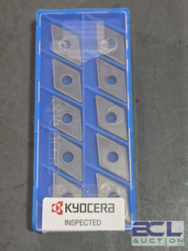DESCRIPTION: (20) CARBIDE TURNING INSERTS BRAND/MODEL: KYOCERA DNGG 432 DP RETAIL$: $610.30 QTY: 20