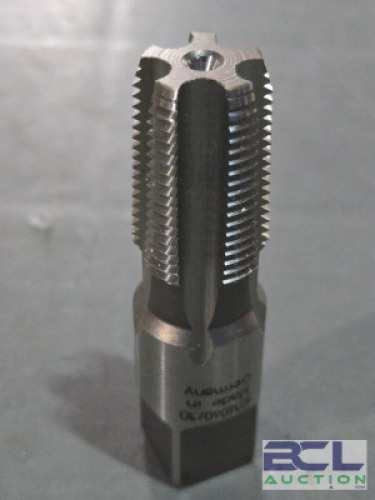 DESCRIPTION: (1) COBALT STANDARD PIPE TAP BRAND/MODEL: EMUGE AW181000.5766 SIZE: 3/8-18 NPT RETAIL$: $75.86 QTY: 1