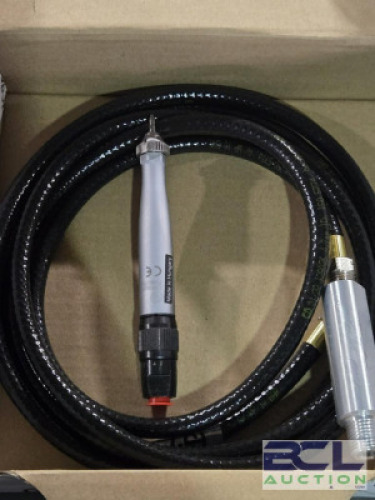 DESCRIPTION: (1) AIR SCRIBE WITH 8 FT HOSE BRAND/MODEL: CHICAGO PNEUMATIC T012644 SIZE: 13500 BPM RETAIL$: $593.62 QTY: 1