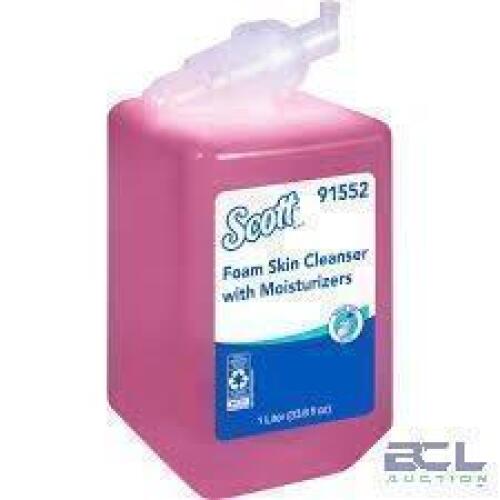 DESCRIPTION: (6) FOAM SKIN CLEANSER WITH MOISTURIZER BRAND/MODEL: SCOTT #91552 SIZE: 1 L RETAIL$: $14.39 EA QTY: 6