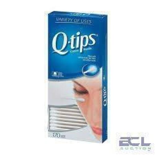 DESCRIPTION: (2) PACKS OF (6) COTTON SWABS BRAND/MODEL: Q-TIPS SIZE: 170 PER PACK RETAIL$: $24.00 EA QTY: 2