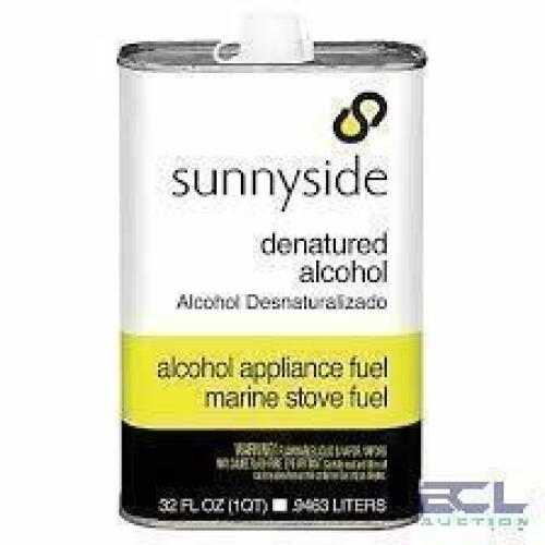 DESCRIPTION: (2) DENATURED ALCOHOL BRAND/MODEL: SUNNYSIDE #20K853 SIZE: 1 GALLON RETAIL$: $122.00 EA QTY: 2