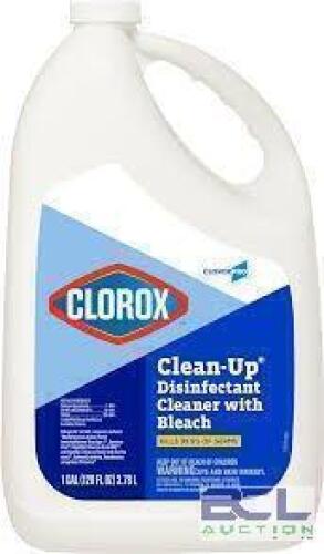 DESCRIPTION: (6) CLEAN-UP[ DISINFECTANT CLEANER BRAND/MODEL: CLOROX SIZE: 1 GALLON RETAIL$: $21.00 EA QTY: 6