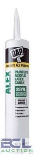 DESCRIPTION: (6) PAINTER'S ACRYLIC CAULK BRAND/MODEL: DAP ALEX INFORMATION: WHITE SIZE: 10.1 OZ RETAIL$: $2.58 EA QTY: 6