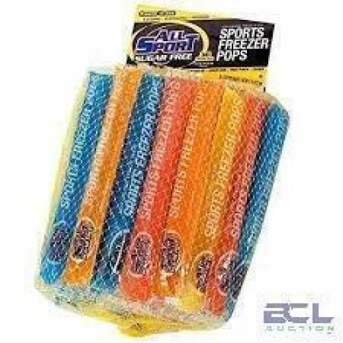 DESCRIPTION: (2) PACKS OF (36) HYDRATION FREEZER POPS SUGAR FREE BRAND/MODEL: ALL SPORT ZERO RETAIL$: $20.74 EA QTY: 2