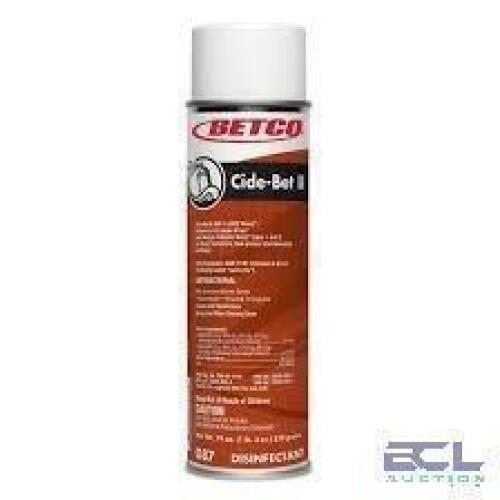 DESCRIPTION: (6) FOAMING DISINFECTANT BRAND/MODEL: BETCO CIDE-BET 2 SIZE: 19 OZ RETAIL$: $13.00 EA QTY: 6