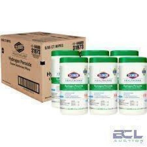 DESCRIPTION: (1) CASE OF (6) HYDROGEN PEROXIDE WIPES BRAND/MODEL: CLOROX #30824 SIZE: 95 WIPES PER CONTAINER RETAIL$: $9.9 9EA QTY: 1