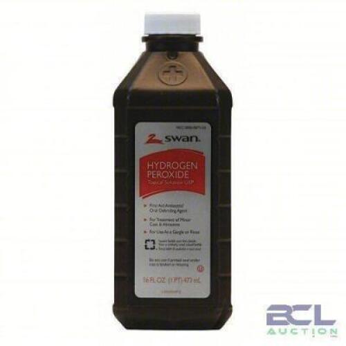 DESCRIPTION: (12) HYDROGEN PEROXIDE BRAND/MODEL: SWAN #3XKW4 SIZE: 16 OZ RETAIL$: $5.98 EA QTY: 12