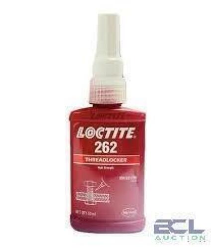 DESCRIPTION: (6) THREADLOCKER BRAND/MODEL: LOCTITE 262 #5E215 SIZE: 1.69 FL OZ RETAIL$: $64.89 EA QTY: 6