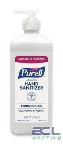 DESCRIPTION: (12) INSTANT GEL HAND SANITIZER BRAND/MODEL: PURELL #9636 SIZE: 16 OZ RETAIL$: $10.00 EA QTY: 12