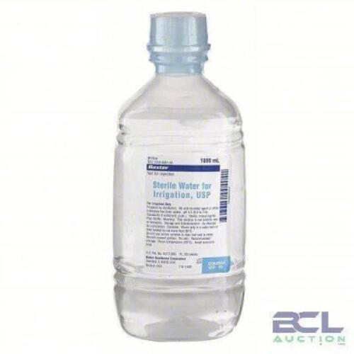 DESCRIPTION: (12) STERILE WATER FOR IRRIGATION BRAND/MODEL: BAXTER #2F7114 SIZE: 1000 ML RETAIL$: $9.95 EA QTY: 12