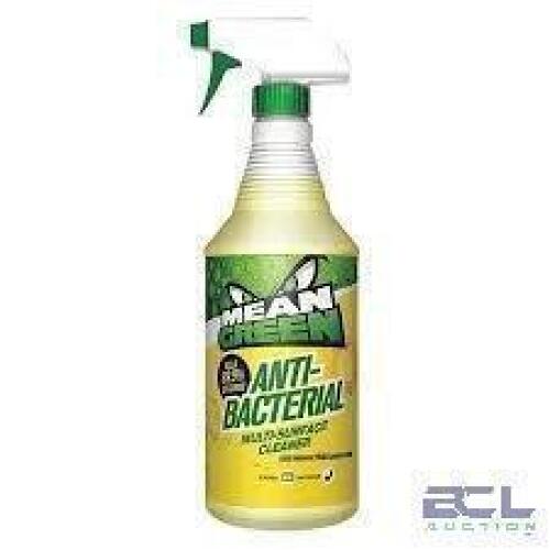 DESCRIPTION: (12) ANTIBACTERIAL MULTI SURFACE CLEANER BRAND/MODEL: MEAN GREEN #56JF18 SIZE: 32 OZ RETAIL$: $5.00 EA QTY: 12