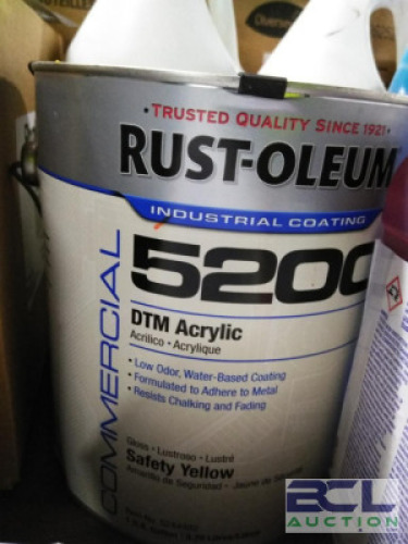 DESCRIPTION: (1) DTM ACRYLIC BRAND/MODEL: RUST-OLEUM 5200 INFORMATION: SAFETY YELLOW SIZE: 1 GALLON RETAIL$: $84.00 EA QTY: 1