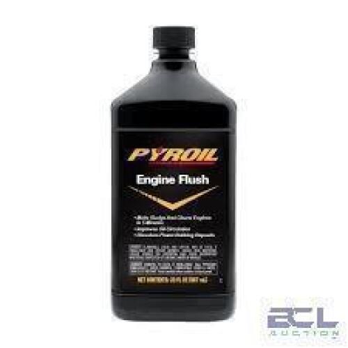 DESCRIPTION: (6) ENGINE FLUSH BRAND/MODEL: PYROIL SIZE: 30 FL OZ RETAIL$: $23.80 EA QTY: 6