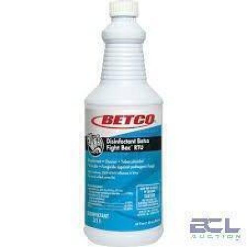 DESCRIPTION: (12) DISINFECTANT BRAND/MODEL: BETCO FIGHT BAC RTU SIZE: 1 QT RETAIL$: $13.78 EA QTY: 12