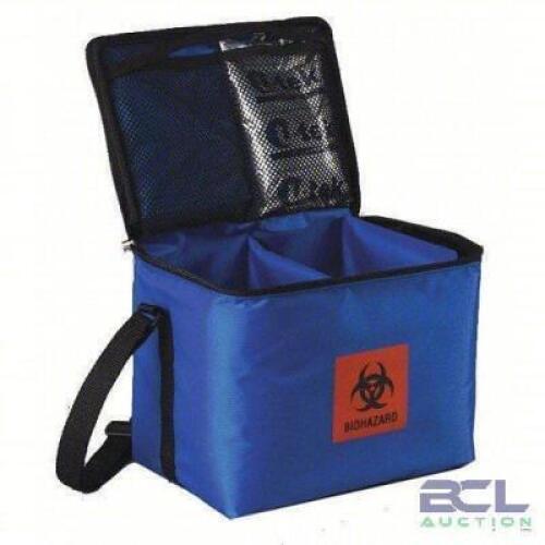 DESCRIPTION: (1) MEDICAL TRANSFER TOTE BRAND/MODEL: TRANSPORT BAG #3KTN6 INFORMATION: BLUE SIZE: 10 3/4 in Overall Lg, 7 3/4 in Overall Wd, 8 1/2 in O