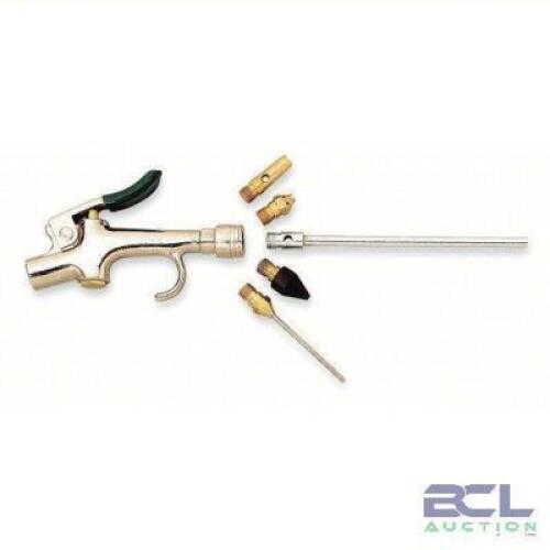 DESCRIPTION: (4) AIR GUN KIT BRAND/MODEL: BRECO #5A258 INFORMATION: THUMB-LEVER GRIP, NICKEL PLATED ZINC, 1/4 IN NPT FEMALE, 5 NOZZLE(S), SAFETY RETAI