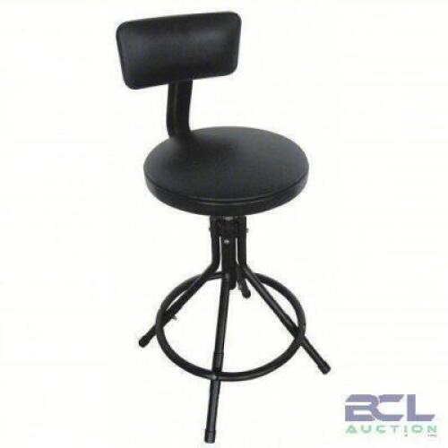 DESCRIPTION: (1) ROUND STOOL BRAND/MODEL: 5NWH8 INFORMATION: BLACK SIZE: 34.5X24 RETAIL$: $155.50 EA QTY: 1