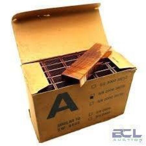 DESCRIPTION: (1) CASE OF (2500) STAPLESBRAND/MODEL: CLINCHER #2500SIZE: 5/8 35/15RETAIL$: $18.42 EAQTY: 1