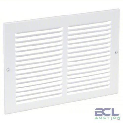 DESCRIPTION: (3) LOUVERED RETURN AIR GRILL BRAND/MODEL: 4MJN5 INFORMATION: WHITE SIZE: 9 3/4 in H, 13 3/4 in W, 1/4 in D RETAIL$: $6.36 EA QTY: 3