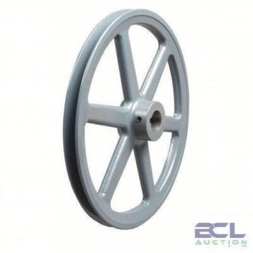 DESCRIPTION: (1) V-BELT PULLEY BRAND/MODEL: TB WOODS #5RHX8 SIZE: 12.25 in OD, Fixed Bore, 1 in Bore RETAIL$: $110.10 EA QTY: 1