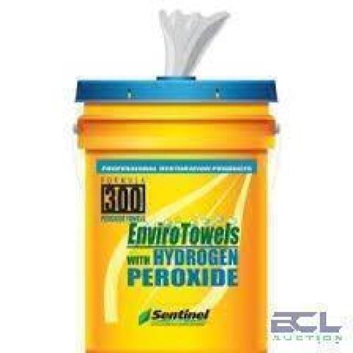 DESCRIPTION: (1) ENVIRO TOWELS WITH HYDROGEN PEROXIDE BRAND/MODEL: SENTINEL 300 RETAIL$: $81.67 EA QTY: 1