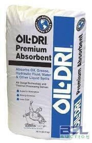 DESCRIPTION: (2) BAGS OF OIL ABSORBENT BRAND/MODEL: OIL DRI INFORMATION: SEE INSPECTION SIZE: 50 LB BAGS RETAIL$: $56.25 EA QTY: 2