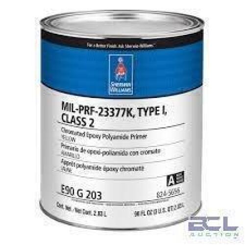 DESCRIPTION: (4) ENHANCED CORROSION 2K EPOXY PRIMER BRAND/MODEL: SHERWIN WILLIAMS #MIL-DTL-53022 F INFORMATION: LIGHT GRAY SIZE: 1 GALLON RETAIL$: $75