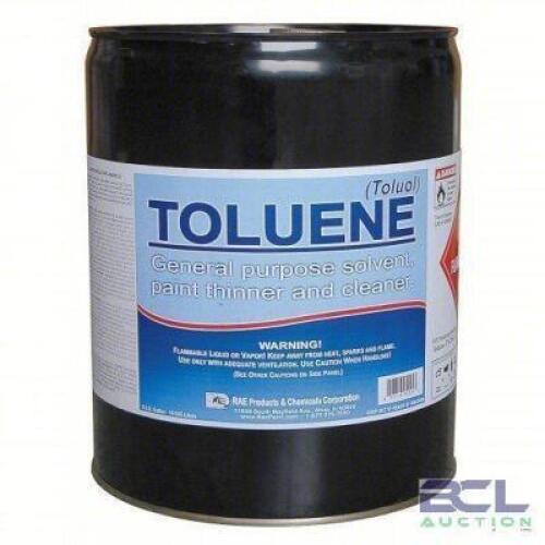 DESCRIPTION: (1) PAINT THINNER BRAND/MODEL: RAE TOLUENE #3EHJ6 SIZE: 5 GALLON RETAIL$: $290.37 EA QTY: 1