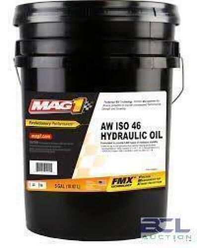 DESCRIPTION: (1) HYDRAULIC OIL BRAND/MODEL: MAG1 INFORMATION: AW ISO 46 SIZE: 5 GALLON RETAIL$: $50.00 EA QTY: 1