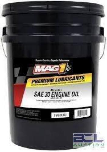 DESCRIPTION: (1) HEAVY DUTY DIESEL OIL BRAND/MODEL: MAG 1 INFORMATION: SAE 30 SIZE: 5 GALLON RETAIL$: $137.00 EA QTY: 1