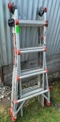 LITTLE GIANT LEVELER MULTI FUNCTION LADDER.