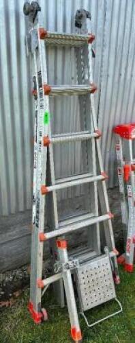 LITTLE GIANT 19' MULTI FUNCTION LADDER.