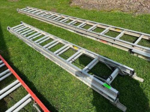 LOUISVILLE 20' ALUMINUM EXTENSION LADDER.