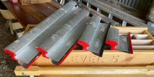 LEVEL 5 DRYWALL FINISHING TOOLS 32", 24", 16", & 10"