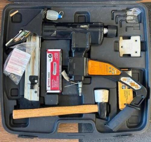 PNEUMATIC 3 IN 1 / 15.5 AND 16 GAUGE 2 INCH FLOORING NAILER AND STAPLER WITH CASE