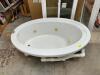 WHITE OVAL JACUZZI TUB - 2