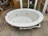 WHITE OVAL JACUZZI TUB - 3