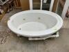 WHITE OVAL JACUZZI TUB - 4
