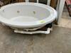 WHITE OVAL JACUZZI TUB - 5