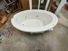 WHITE OVAL JACUZZI TUB - 9