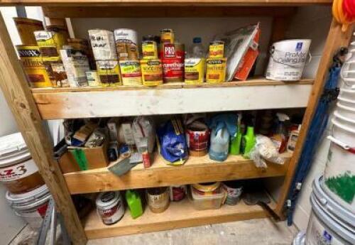 CONTENTS OF BOTTOM THREE SHELVES