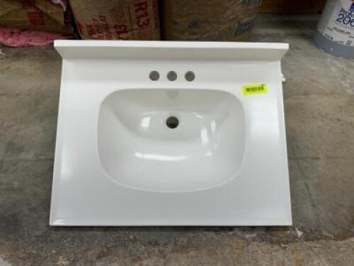 WHITE VANITY TOP