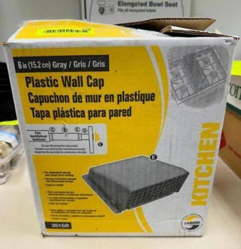 6" PLASTIC WALL CAP