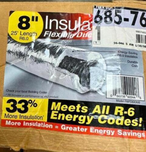 8"X25' FLEXIBLE DUCT